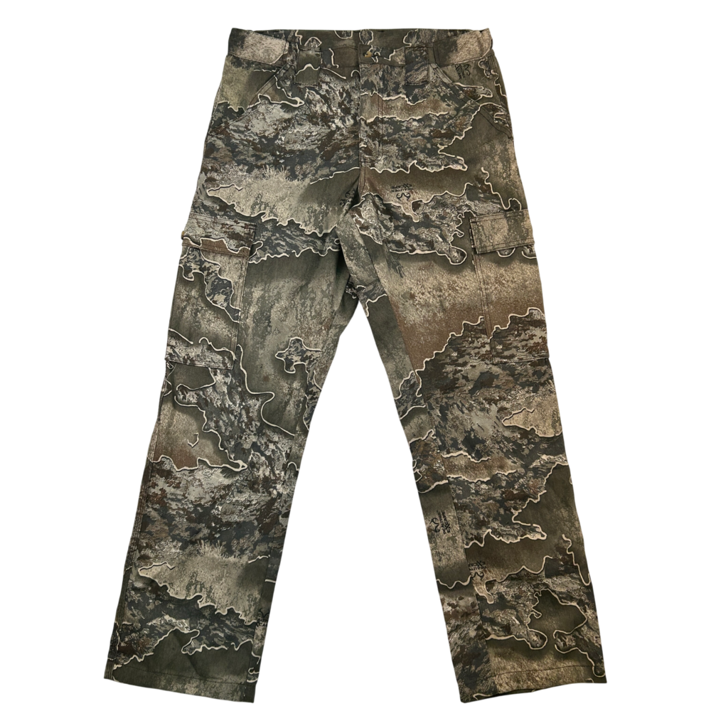 King's Camo Men's Cargo Pants Size Medium Multicolor Army Button Real Tree